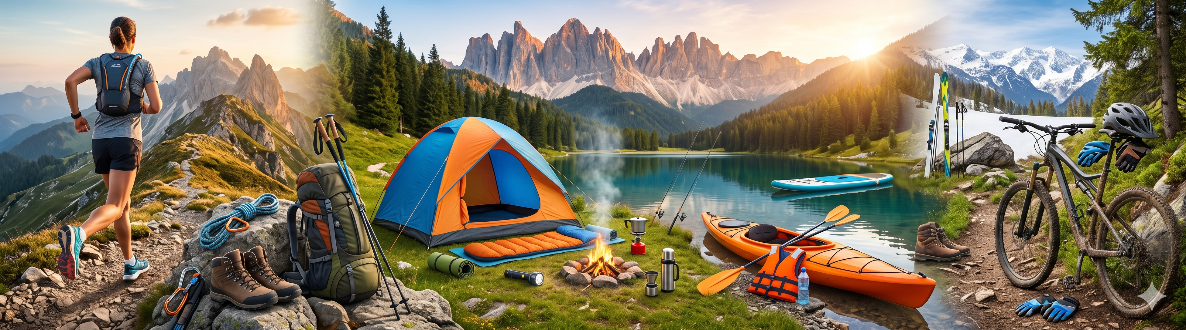 Sports and outdoors – fitness gear, camping equipment, cycling and yoga essentials for active lifestyles