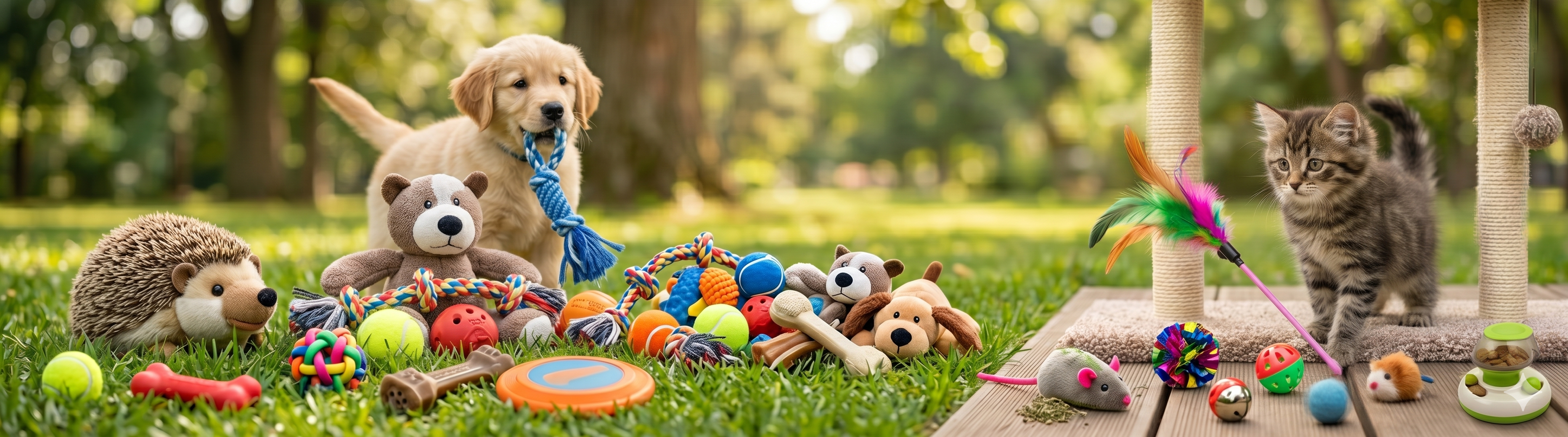 Pet toys – interactive toys, chew toys and play accessories for dogs and cats