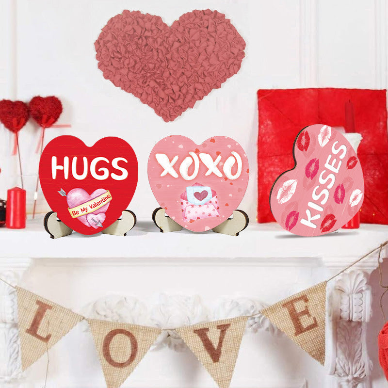 Décoration de bureau Saint-Valentin Objets d'artisanat d'amour