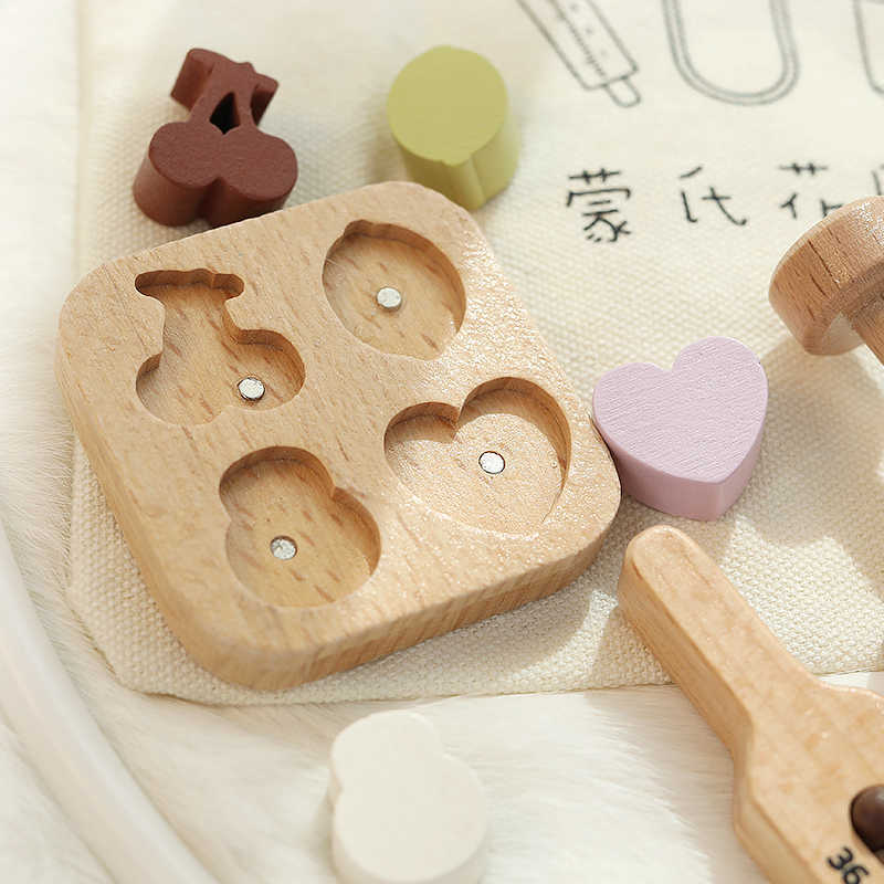 Ensemble de jeu en bois massif pour enfants : Maison de jeu, jouet de simulation de médecin, infirmière, stéthoscope