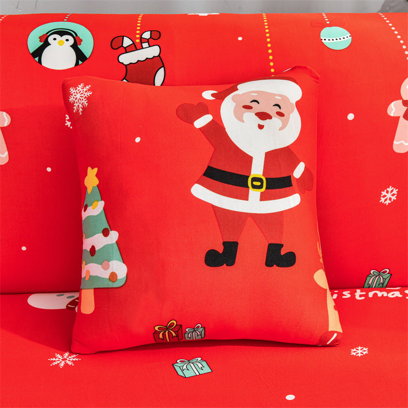 Christmas Stretch All-inclusive Printed Sofa Cover