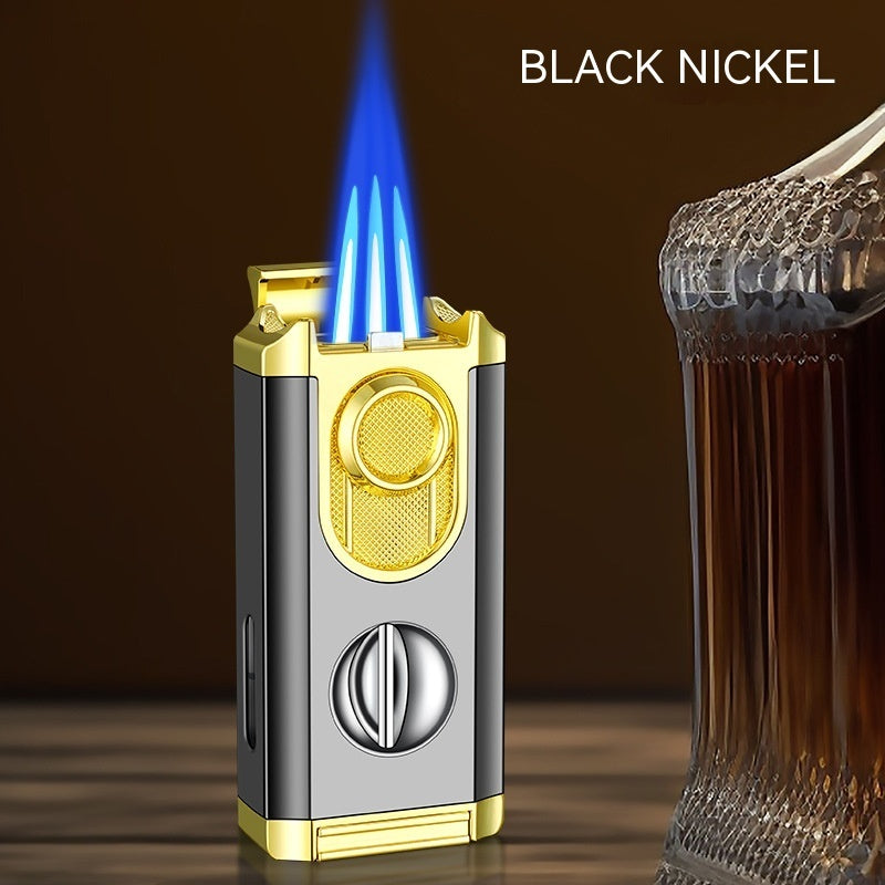 Briquet à cigares avec torche trois flammes