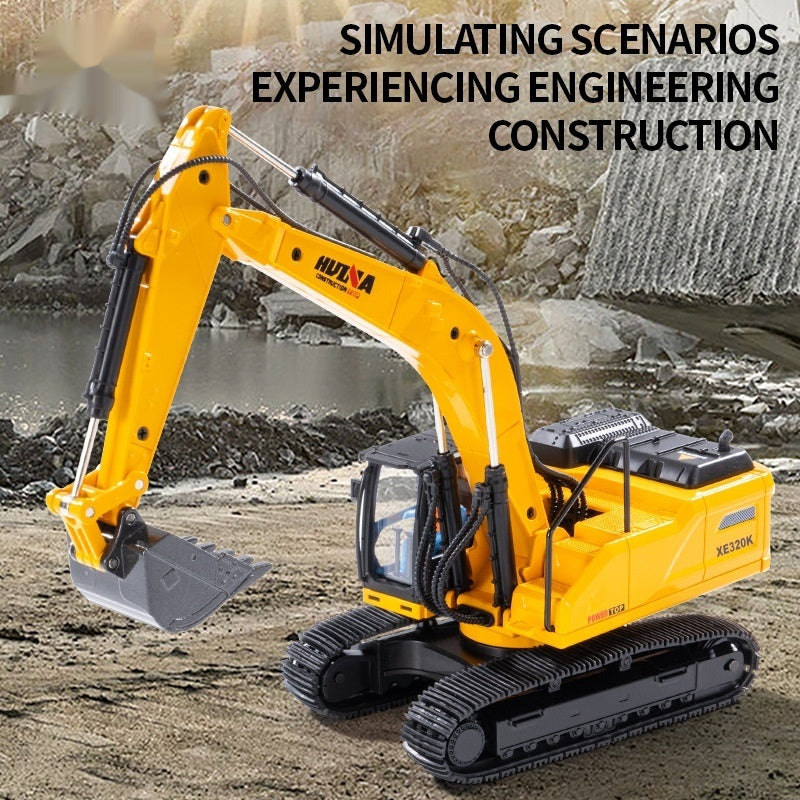 Static Self-unloading Excavator Simulation Construction Vehicle Toy