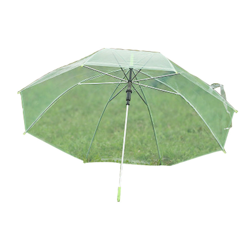 Color Transparent Umbrella Straight Pole Automatic