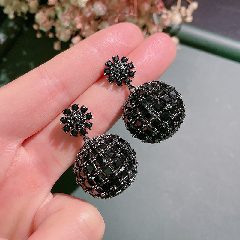 Coloured Zirconia Stud Earrings For Women