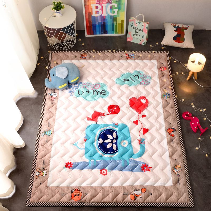 Cartoon Cotton Thickened Children's Play Mat Folding