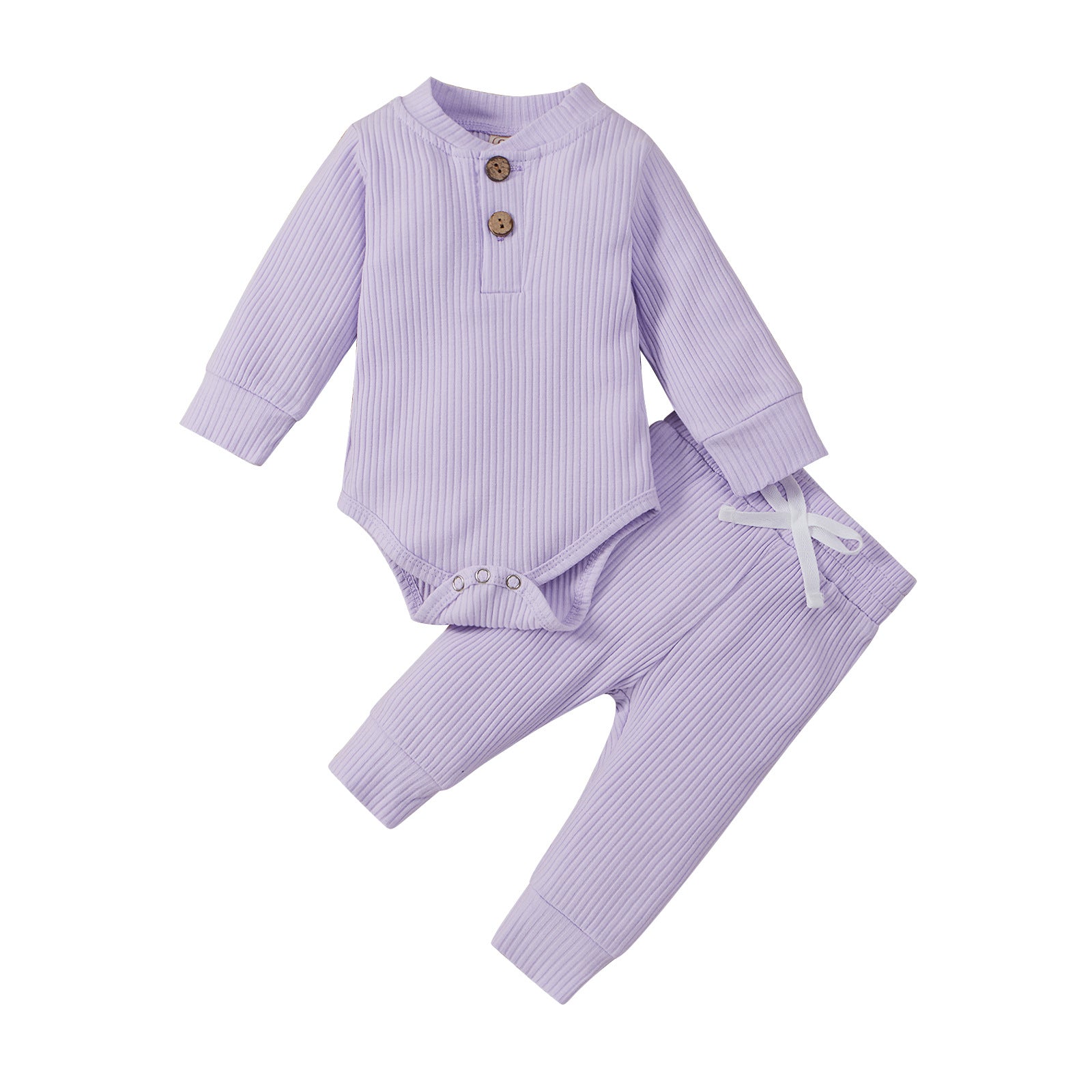 Infant Cotton Long-sleeved Jumpsuit Trousers Suit