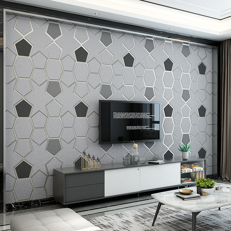 Modern Minimalist TV Background Wall Deerskin Wallpaper