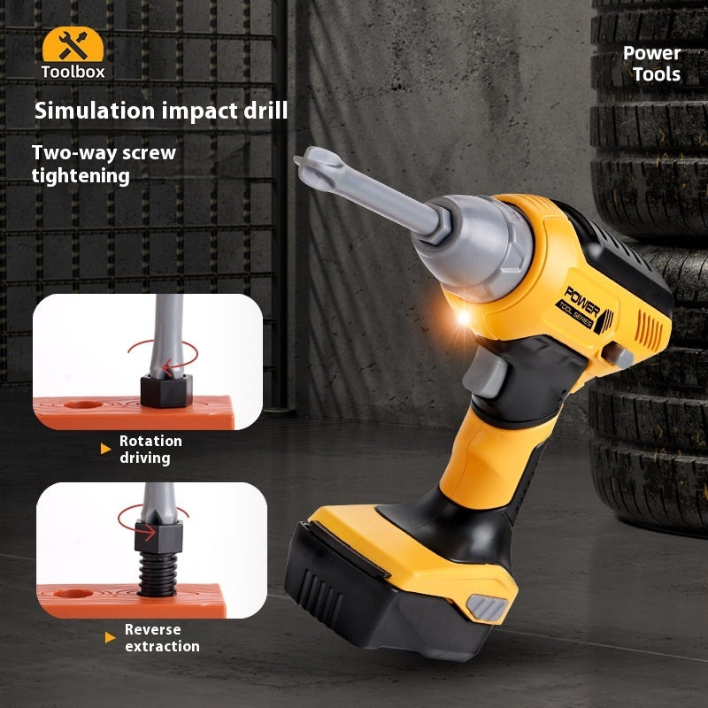 Children's Toolbox Toy Suit Play House Electric Drill Role