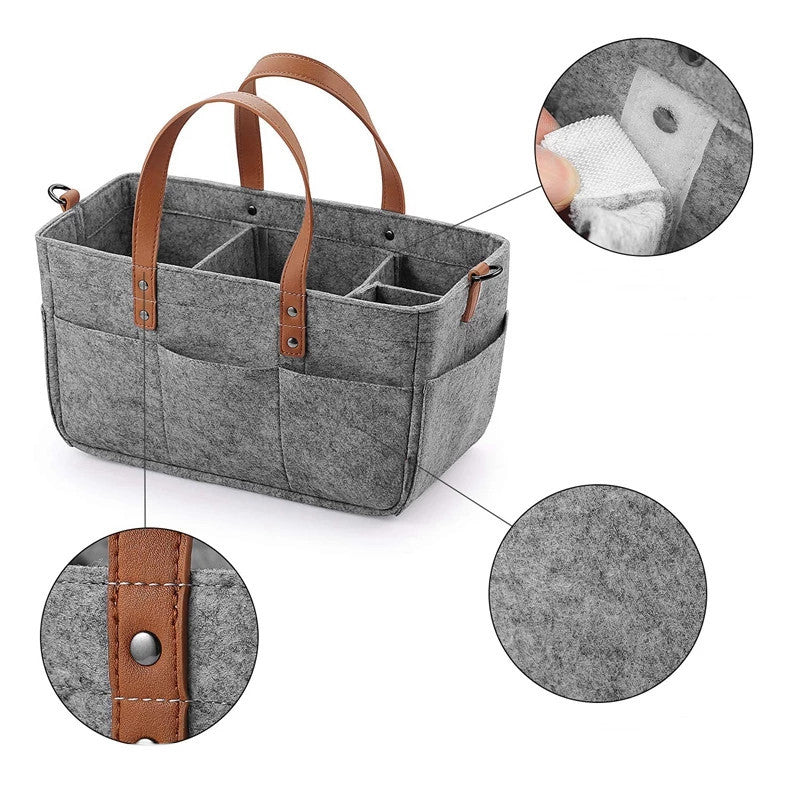 Sac de rangement portable multifonctionnel pour couches, à suspendre au lit de bébé