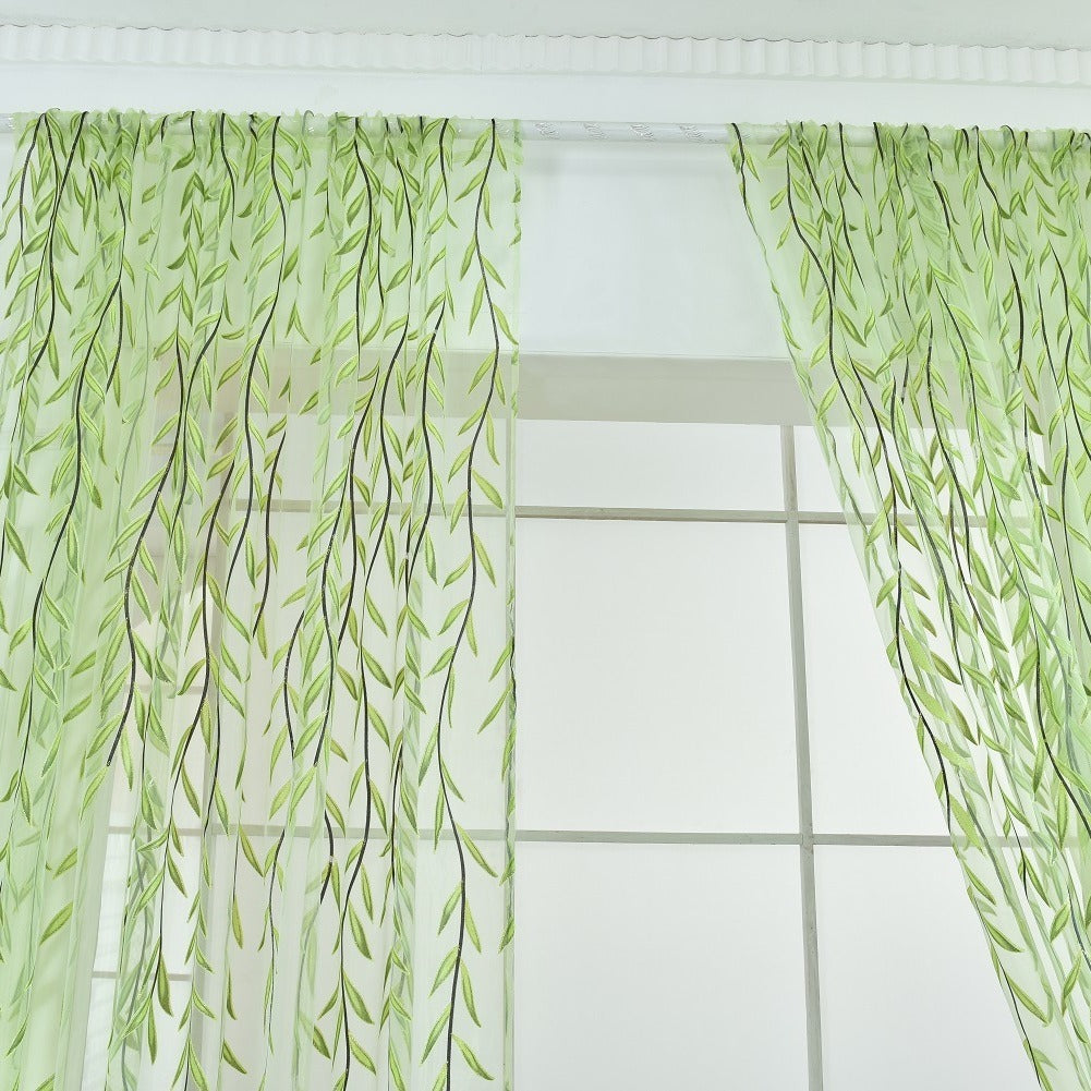 Wicker Offset Printing Curtain Home Decoration