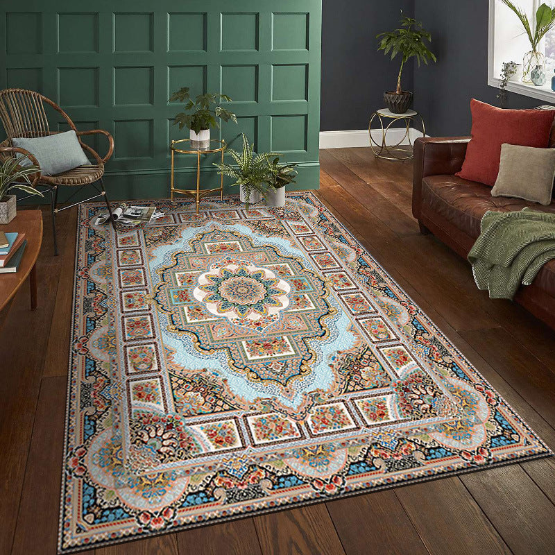 Tapis de sol de salon bohème persan vintage