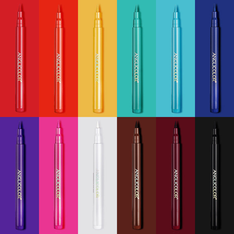 Maquillage Eyeliner 12 Couleurs Waterproof et Résistant à l'Huile Sans Bavure