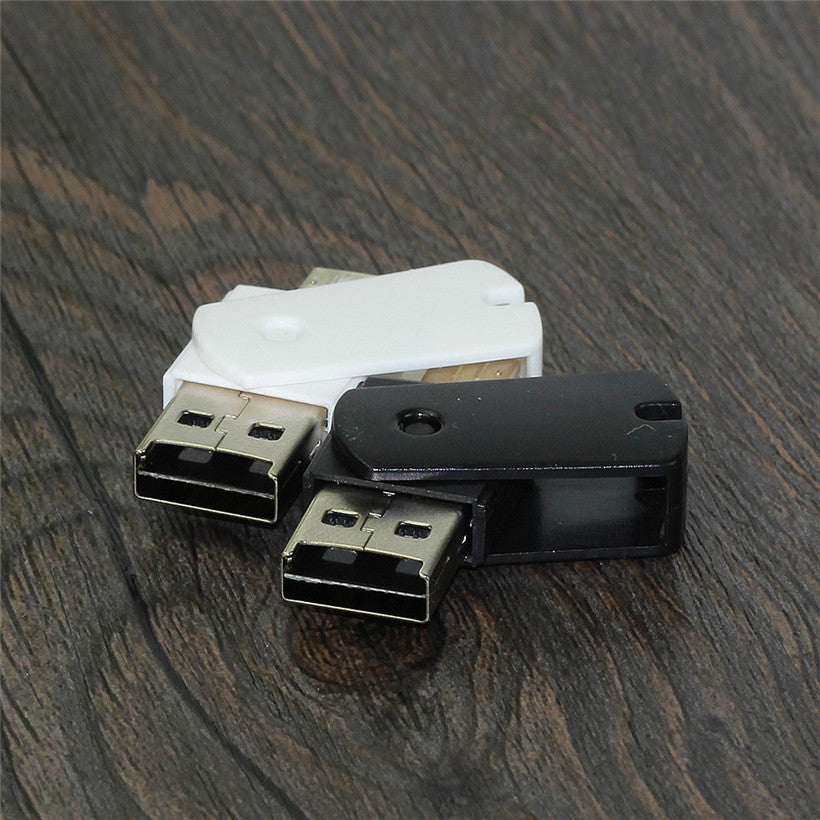Rotating USB2.0 TF Card Reader 2-in-1 Micro Usb Android Phone OTG Card Reader