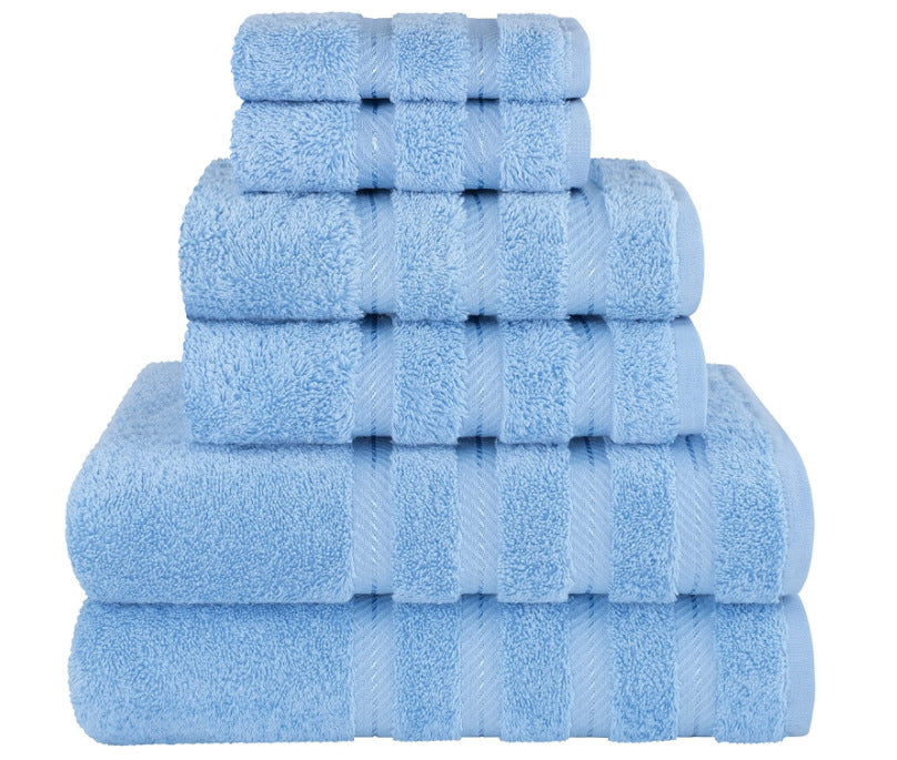 Ensemble de serviettes de bain en coton longues fibres absorbantes