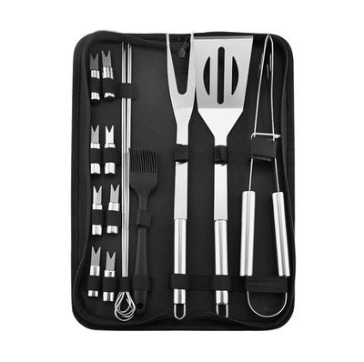 Household Outdoor Portable Portable Cloth Bag Stainless Steel Barbecue Tool Combination