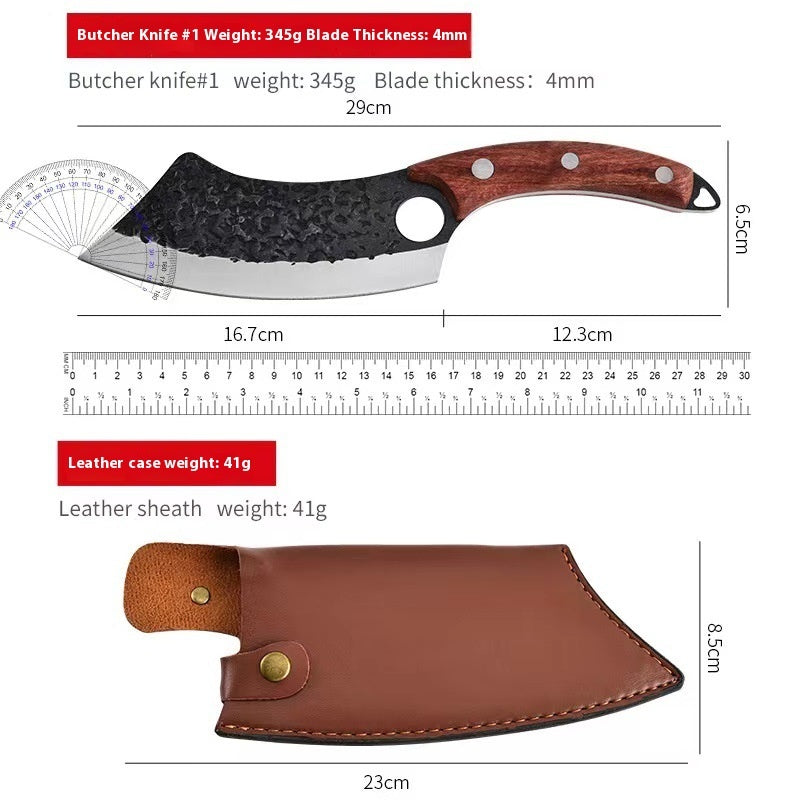 Forging Boning Knife Finger Lock High Carbon Steel Outdoor Machete