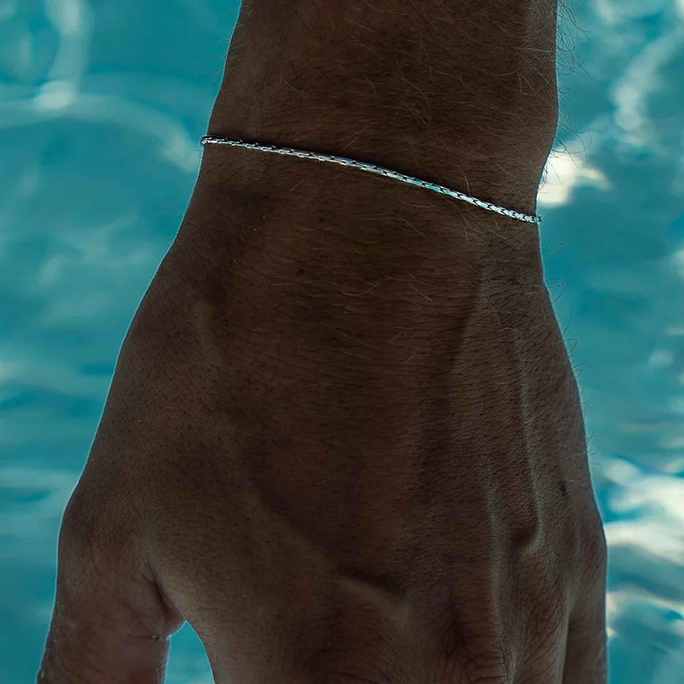 Titanium Steel Bracelet For Men Minimalist Design