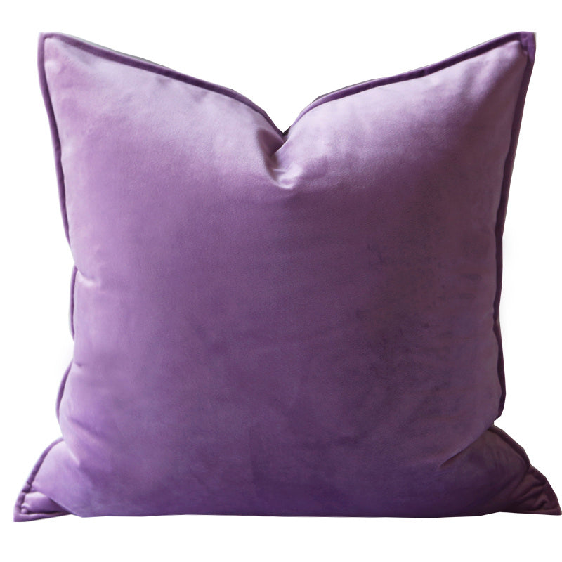 Housse de coussin décoratif en velours pour canapé