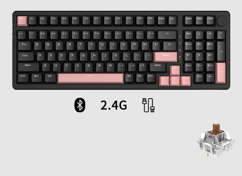 Three-mode Mechanical Keyboard Wireless Customization