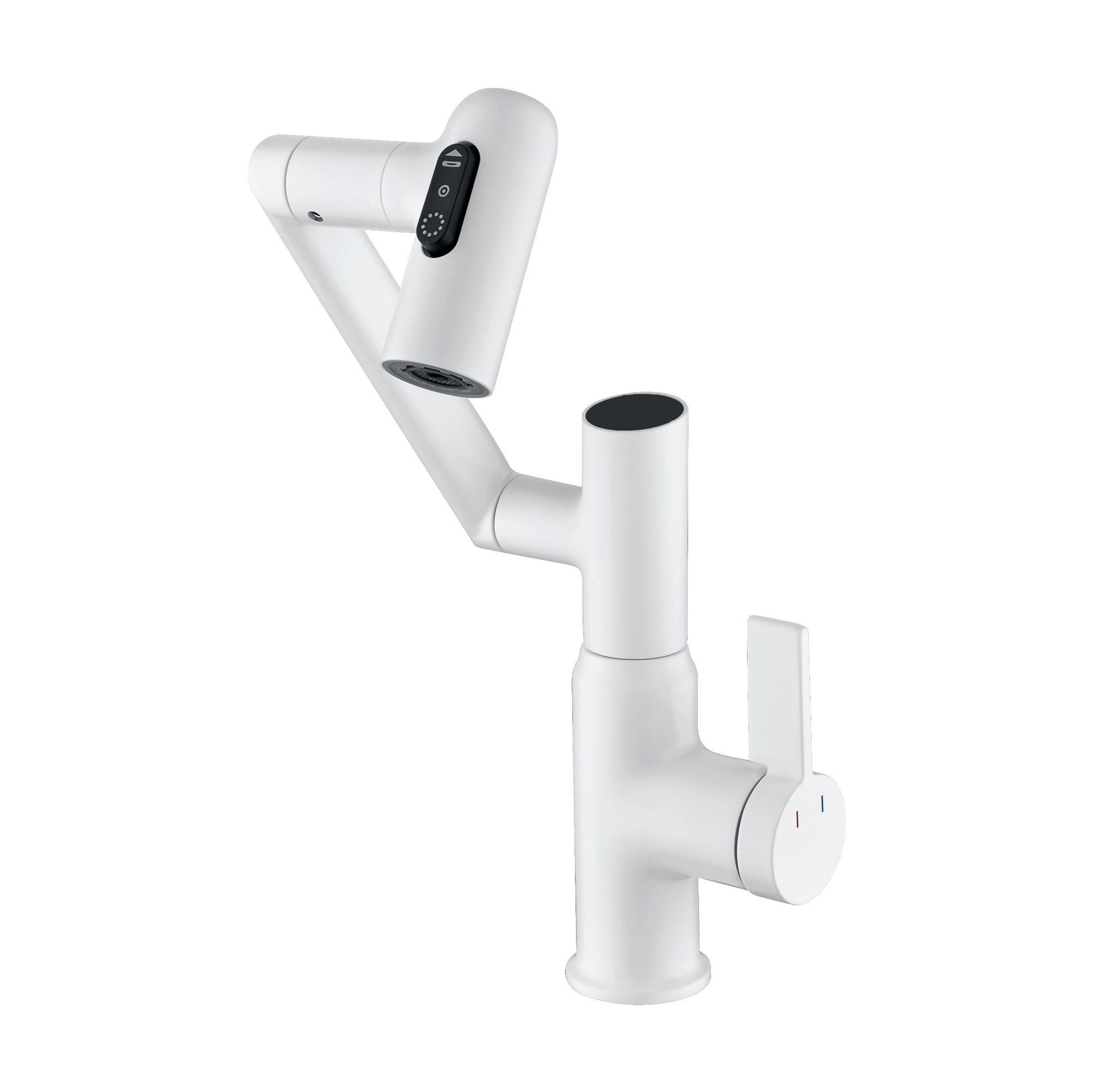 Robinet de lavabo numérique en cuivre chaud et froid pour salle de bain