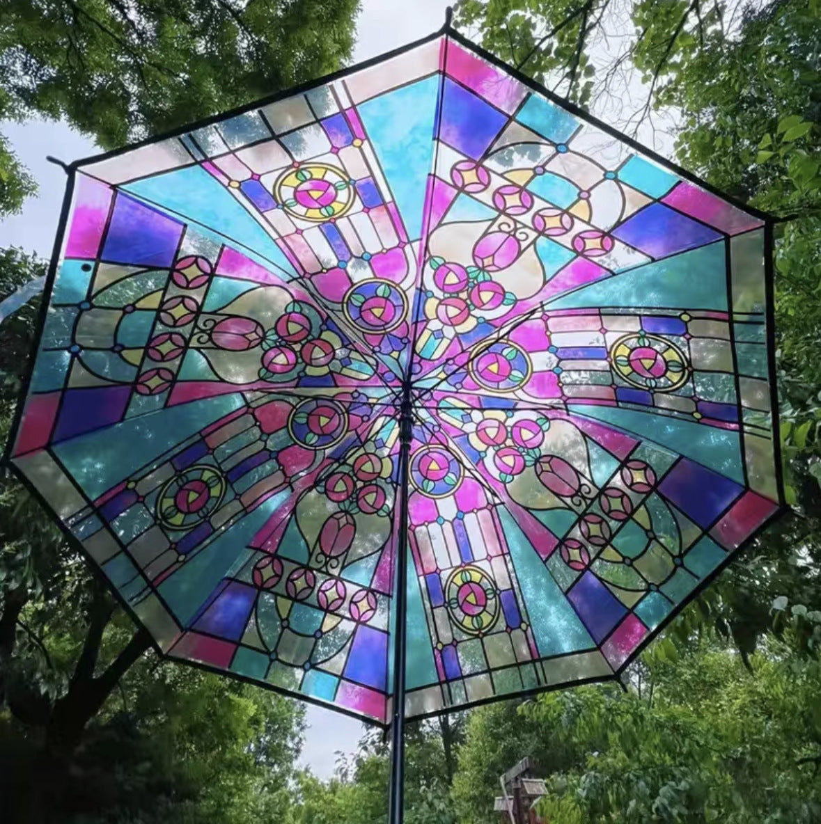 Automatic Transparent Folding Umbrella Large