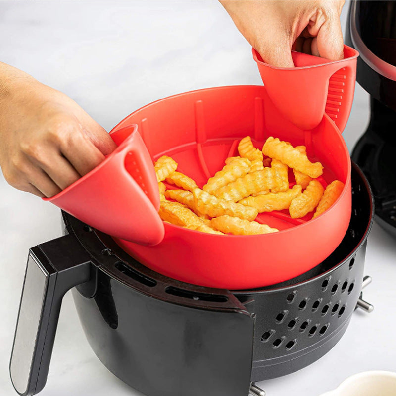 Juego de bandejas para guantes de horno y moldes de silicona para freidora