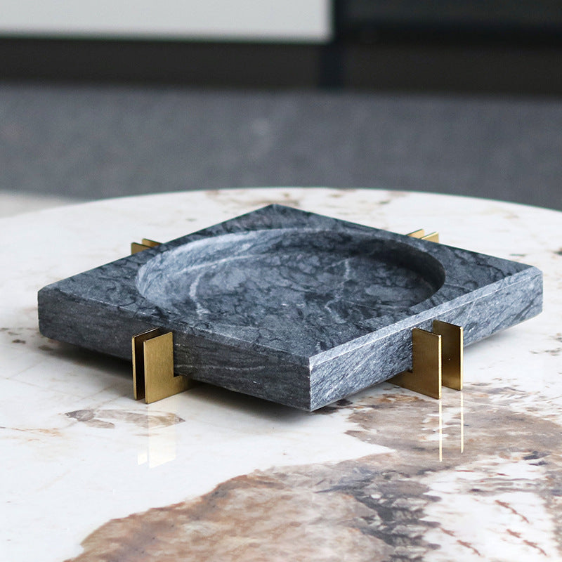 Mild Luxury Marble Ashtray Soft Decoration