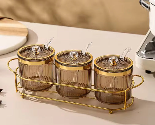 Boîte à assaisonnements tendance pour rangement domestique