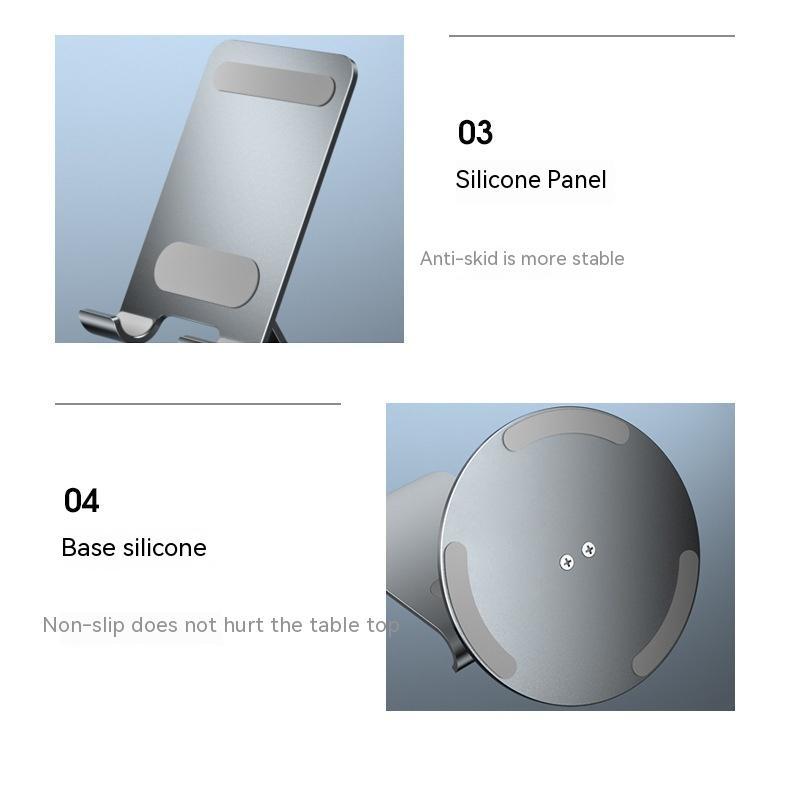 Support multifonctionnel réglable rotatif en alliage d'aluminium pour tablette et téléphone portable