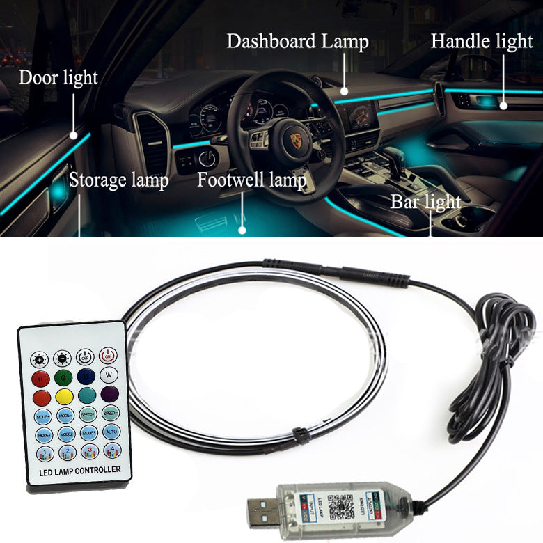 Lumière d'ambiance de voiture USB musicale