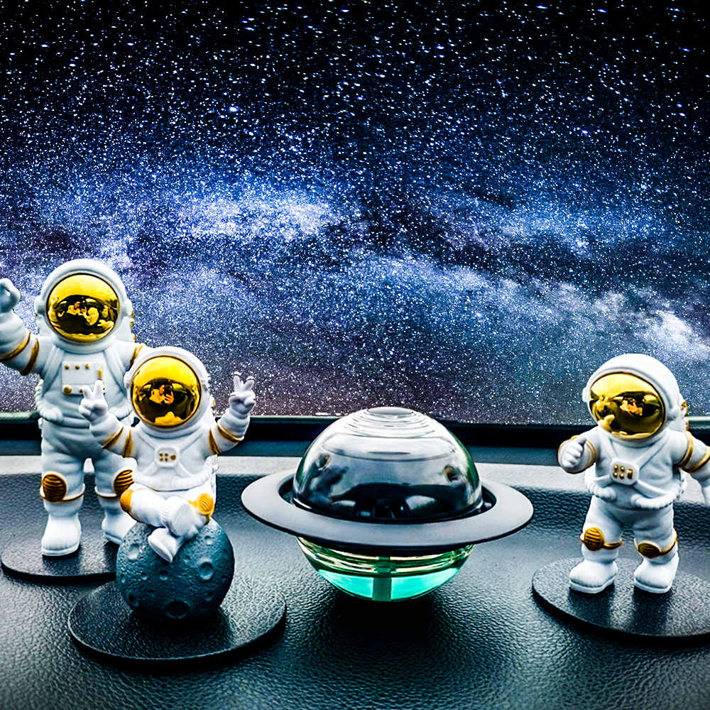 Ornement de voiture solaire Astronaute Planète Parfum