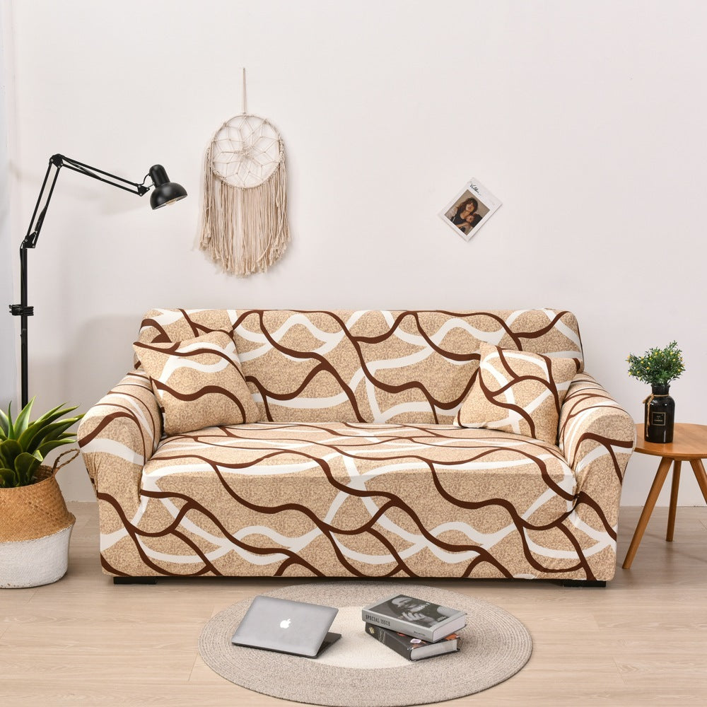 Stretch Sofa Cover All-inclusive Non-slip Three-seat Sofa Cushion Cover Cloth Sofa Towel Full Covered Household Dust Cover