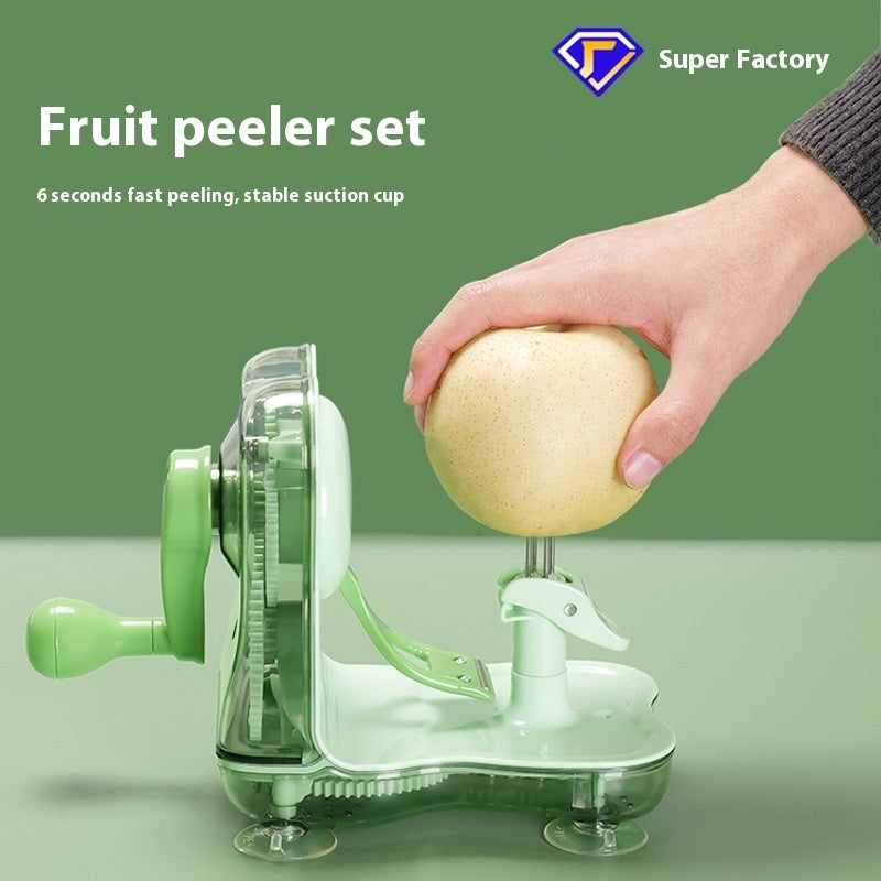 Éplucheur de fruits, découpeur de fruits deux-en-un à secouer à la main, gadgets de cuisine