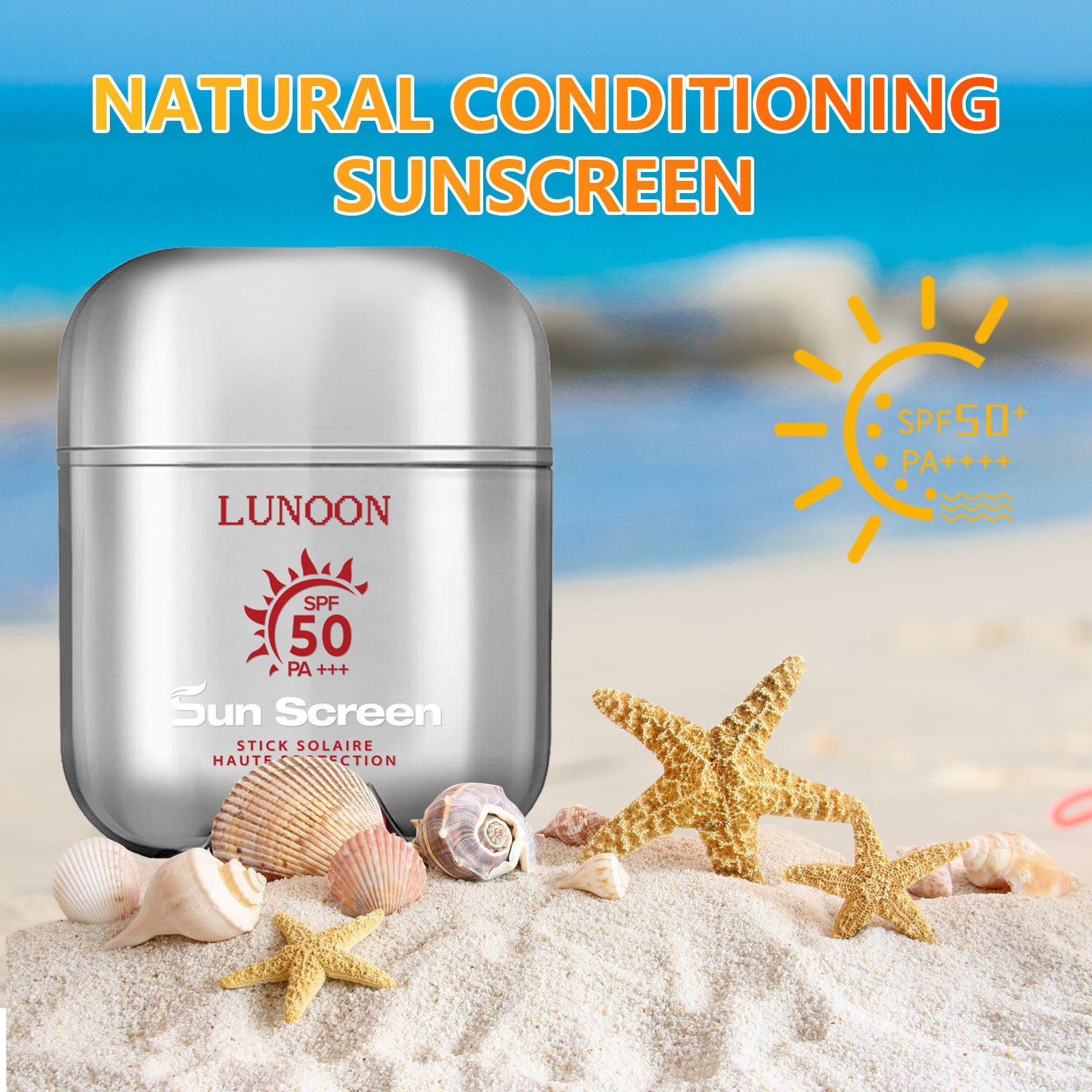 Crème Solaire Solide Réparatrice Corps Entier Spf50 Lotion Anti-lumière
