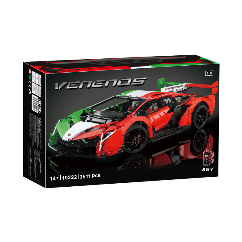Assembled Car Model Small Particle Building Blocks Toy