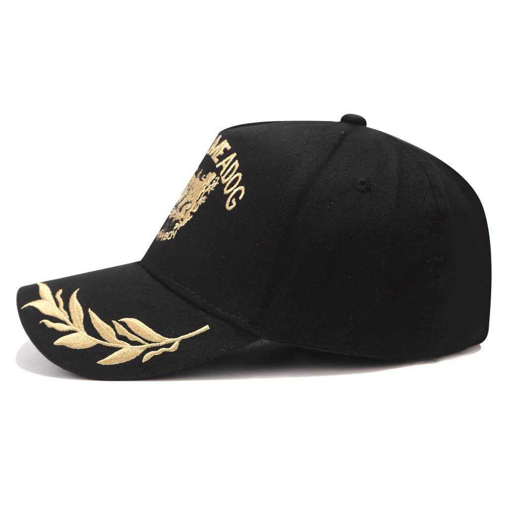 Casquette de baseball brodée en blé pour homme