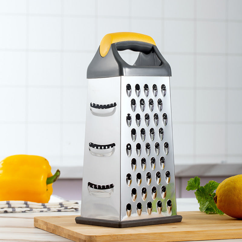 Couteau d'office en acier inoxydable à quatre faces, râpe multi-facettes verticale de 9 pouces, outils de cuisine