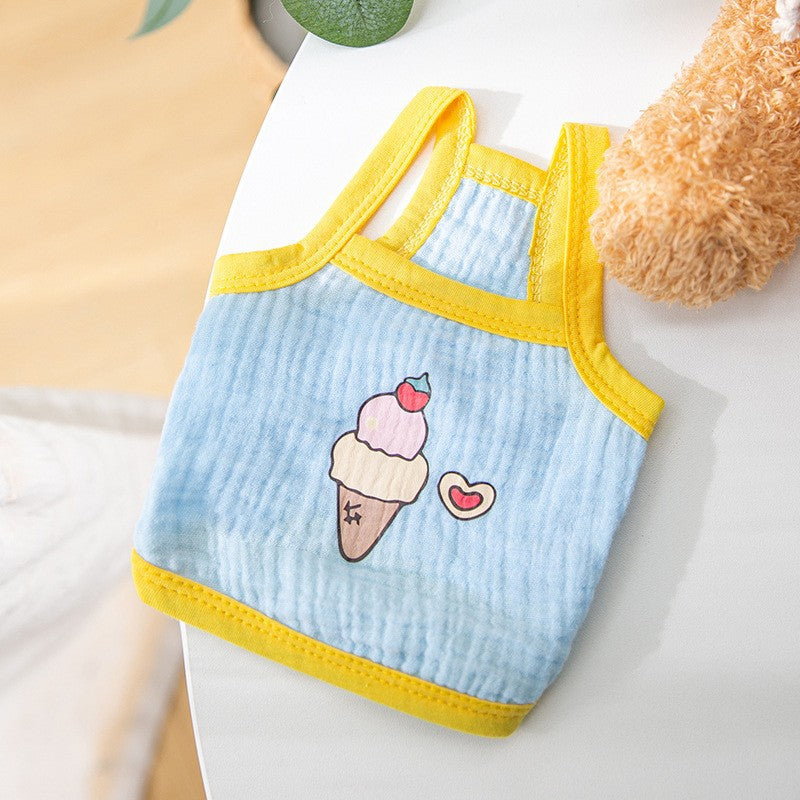 Pet Dog Fashion Simple Thin Undershirt