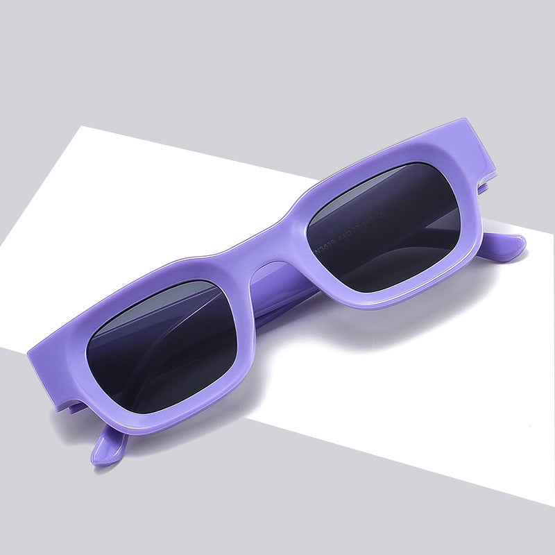 New Candy Color Square Sunglasses Fashion Small Frame