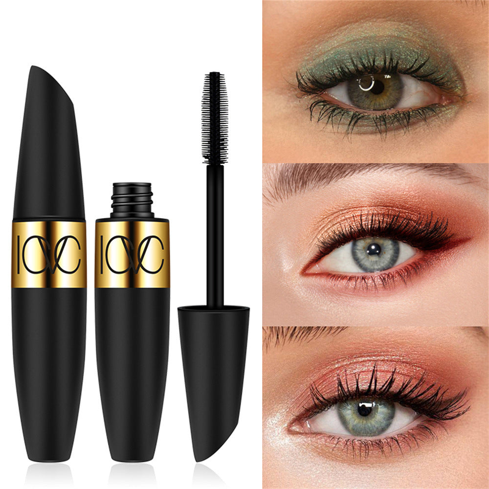 Mascara noir waterproof recourbant et épaississant
