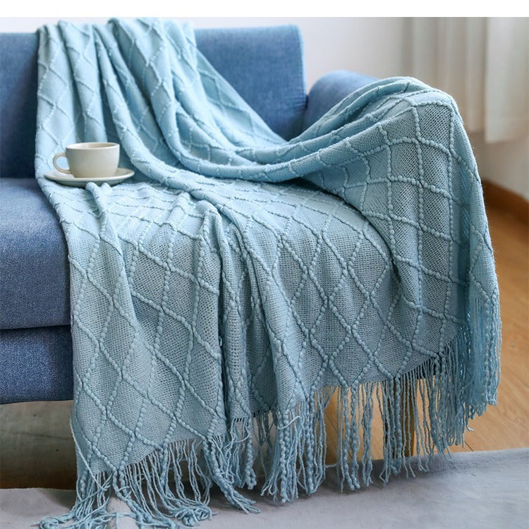 Knitted Blanket Sofa Cover Cover Blanket Office Air Conditioner