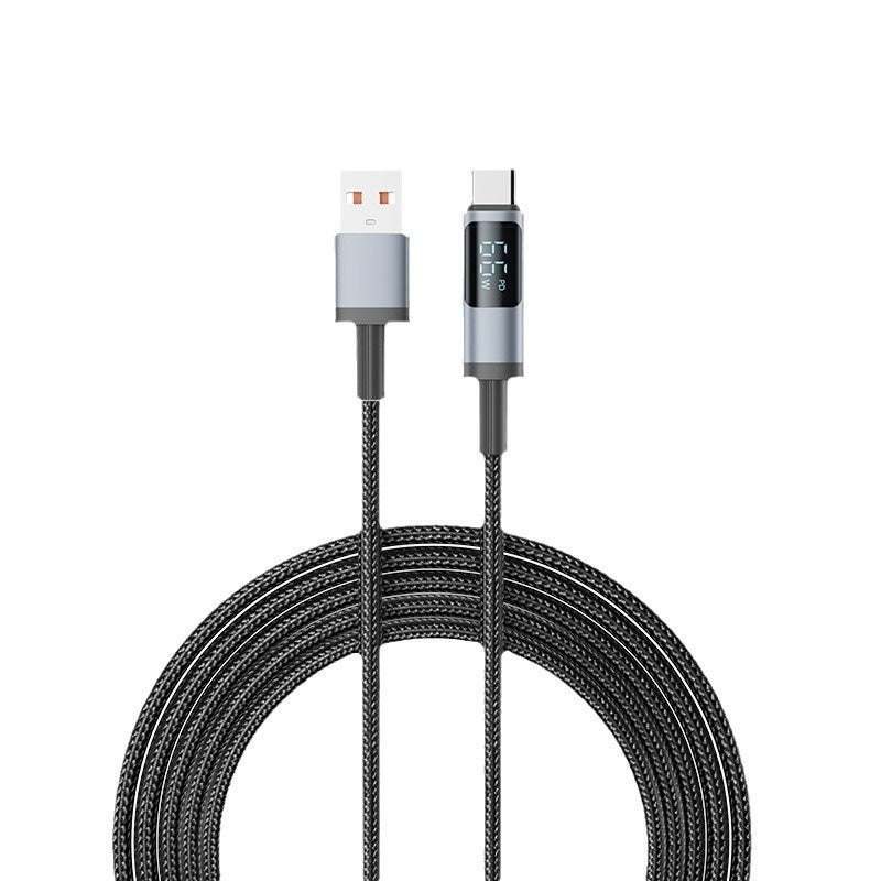 Câble de données de charge rapide compatible avec le câble de charge Type-C pour affichage numérique