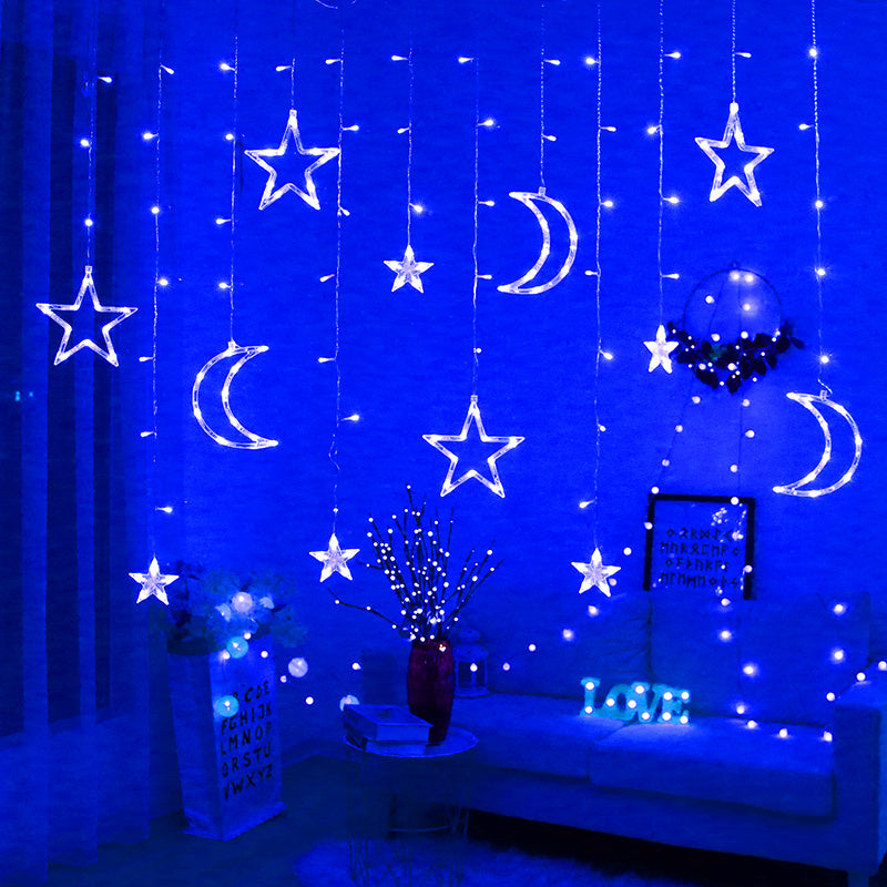Guirlande lumineuse LED Clignotante Rideau Étoilé Créative Décorative