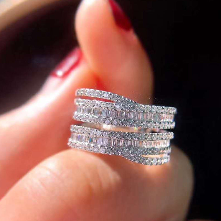 Luxury Wedding Band Eternity Ring For Women