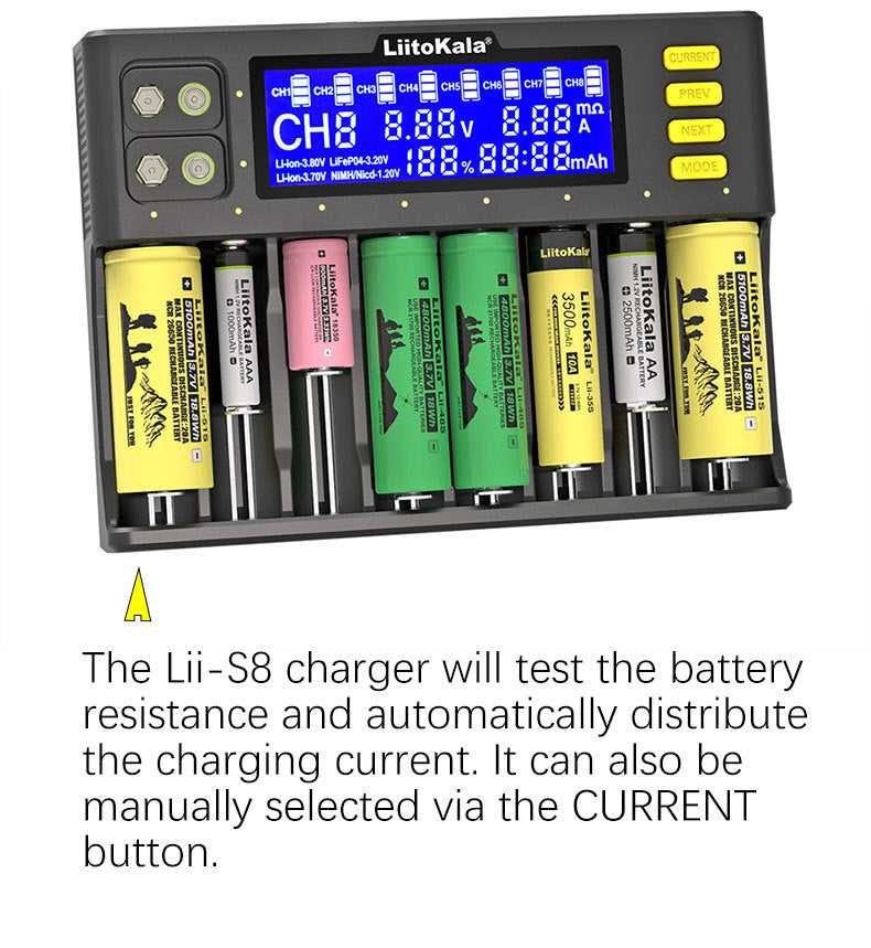 Lithium Ion 3.7V NiMH 1.2V LiFePO4 3.2V Charger Car Charger