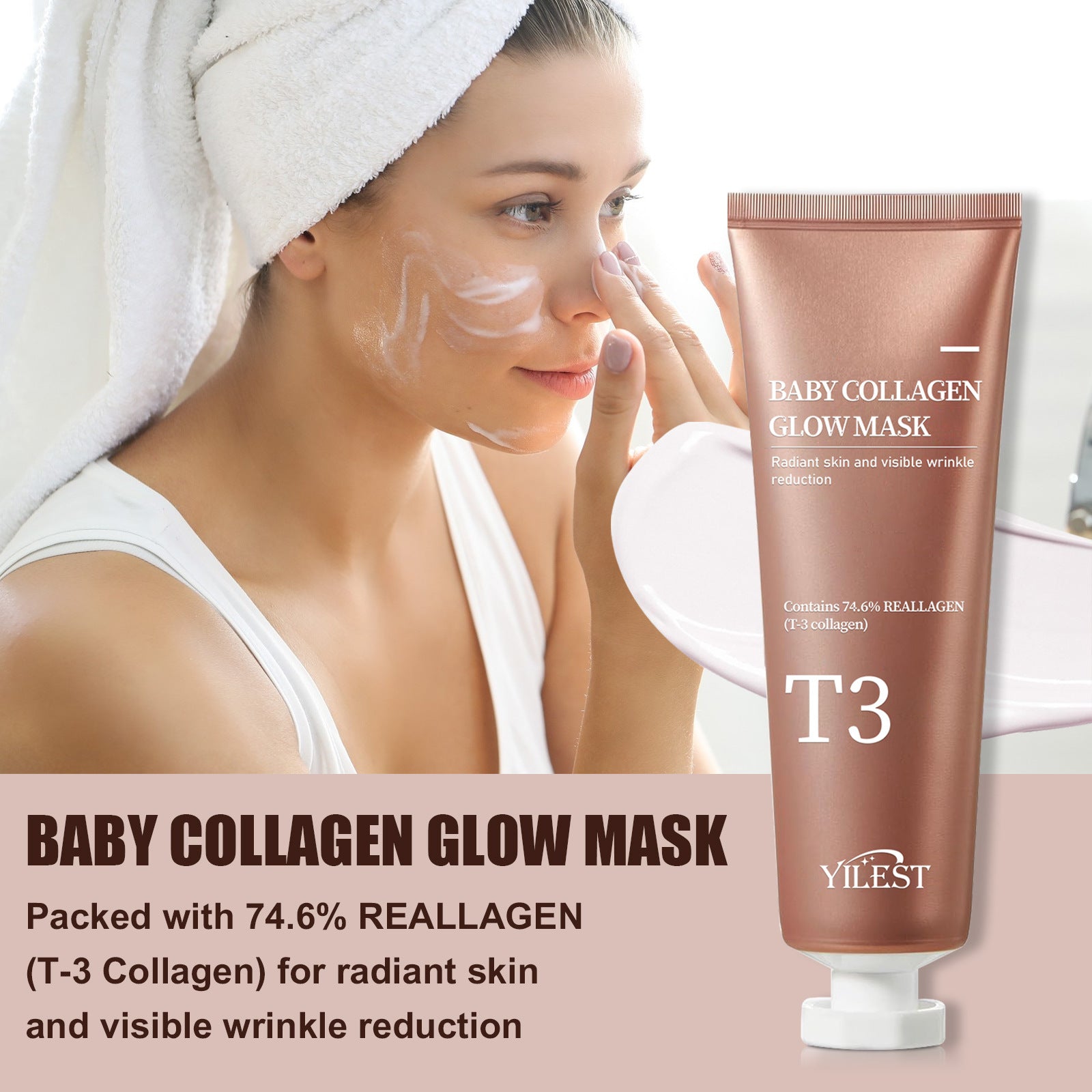 Masque hydratant au collagène bébé