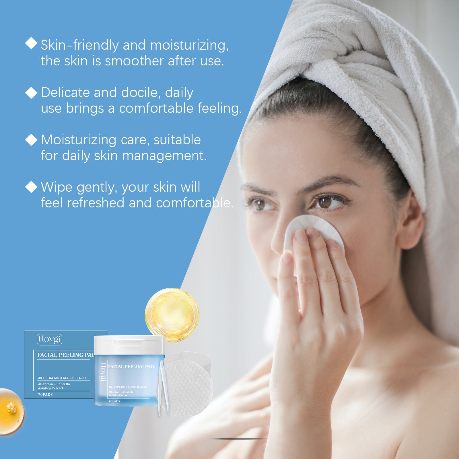 Salicylate Tonique Joint Doux Nettoyage Cutine Soin Hydratant Tissu Coton