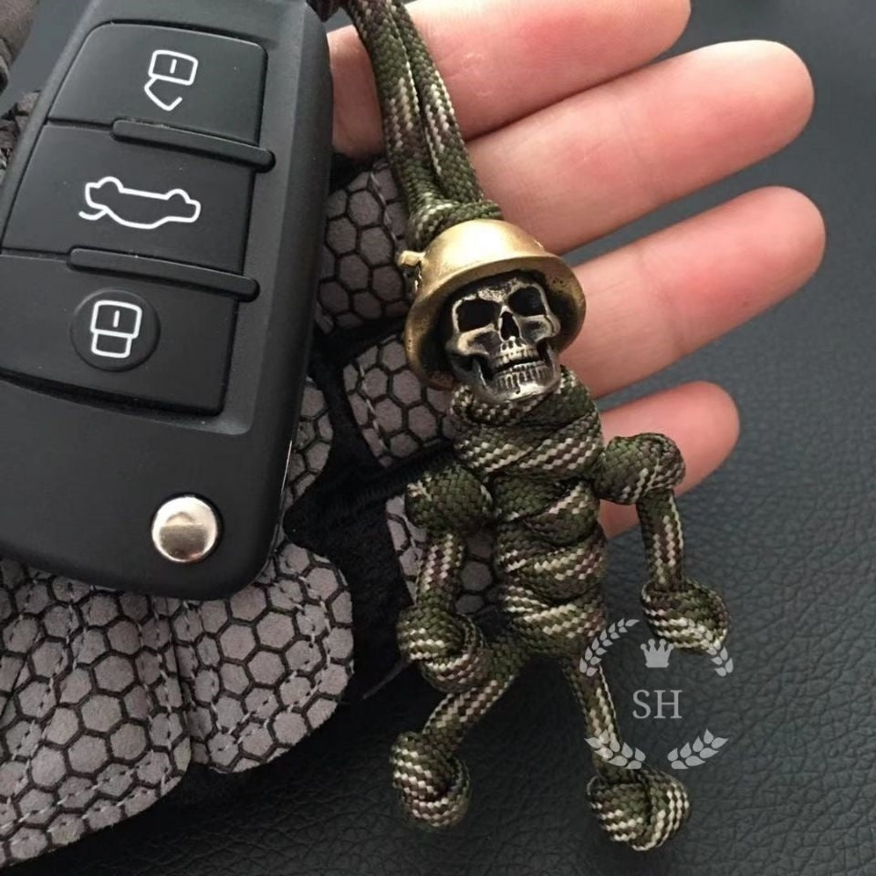 Pendentif Crâne Rétro Couteau Pendentif Porte-clés Voiture