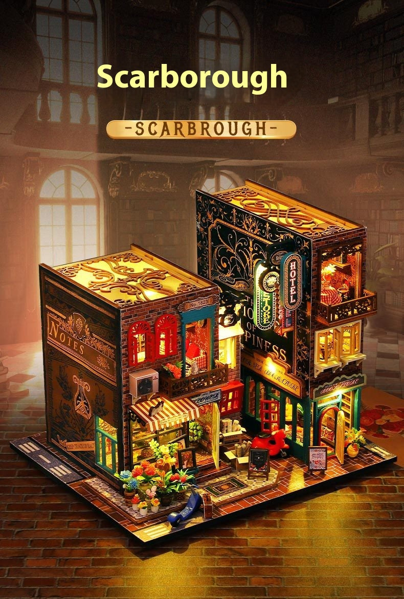 Maison de campagne DIY Scarborough Art House Cadeau DIY Jouet Maisonnette Book Stand